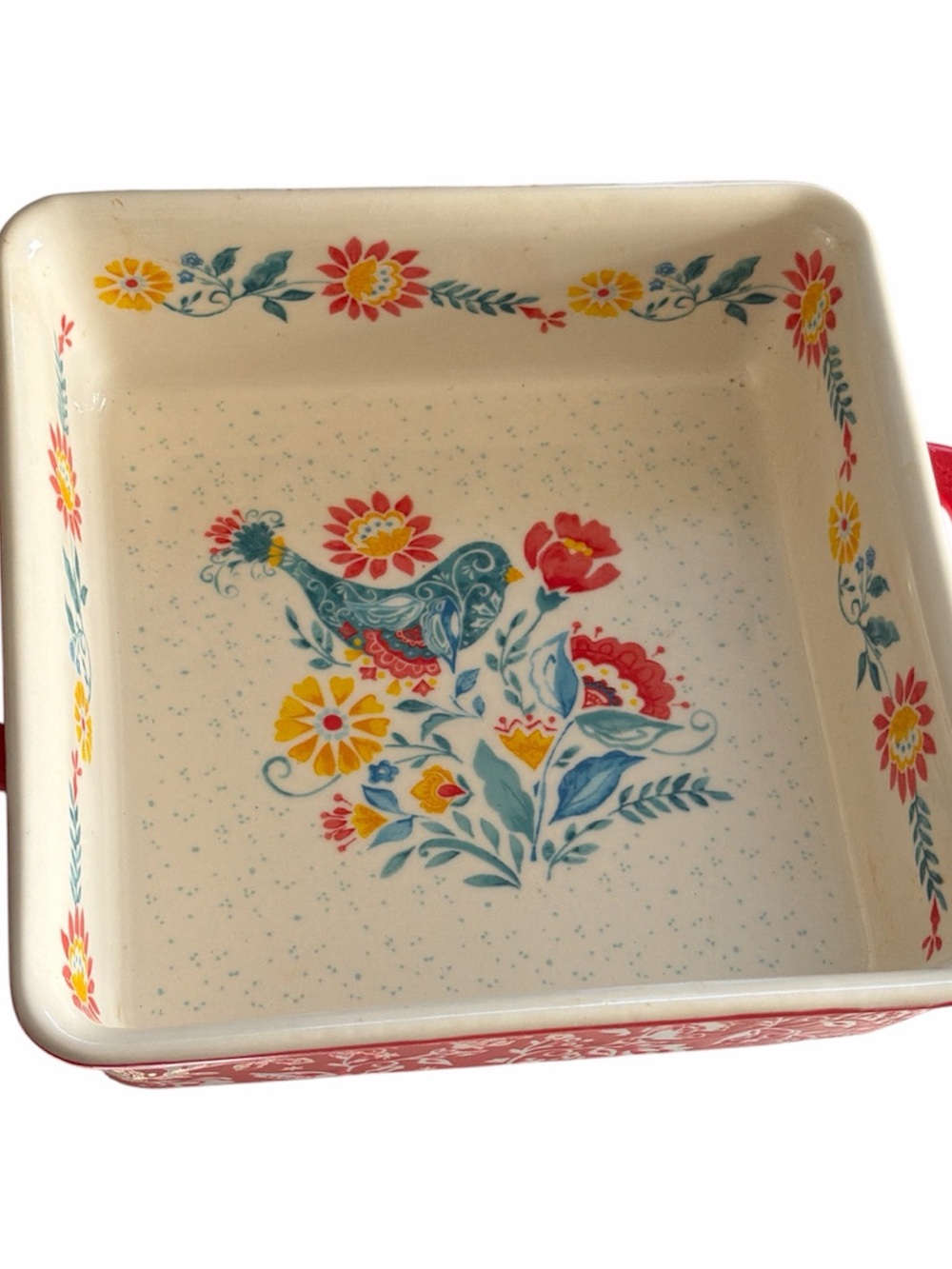 Pioneer Woman Mazie Baker Square Baking Dish 1.8QT 8x8 New Discontinued Bakeware